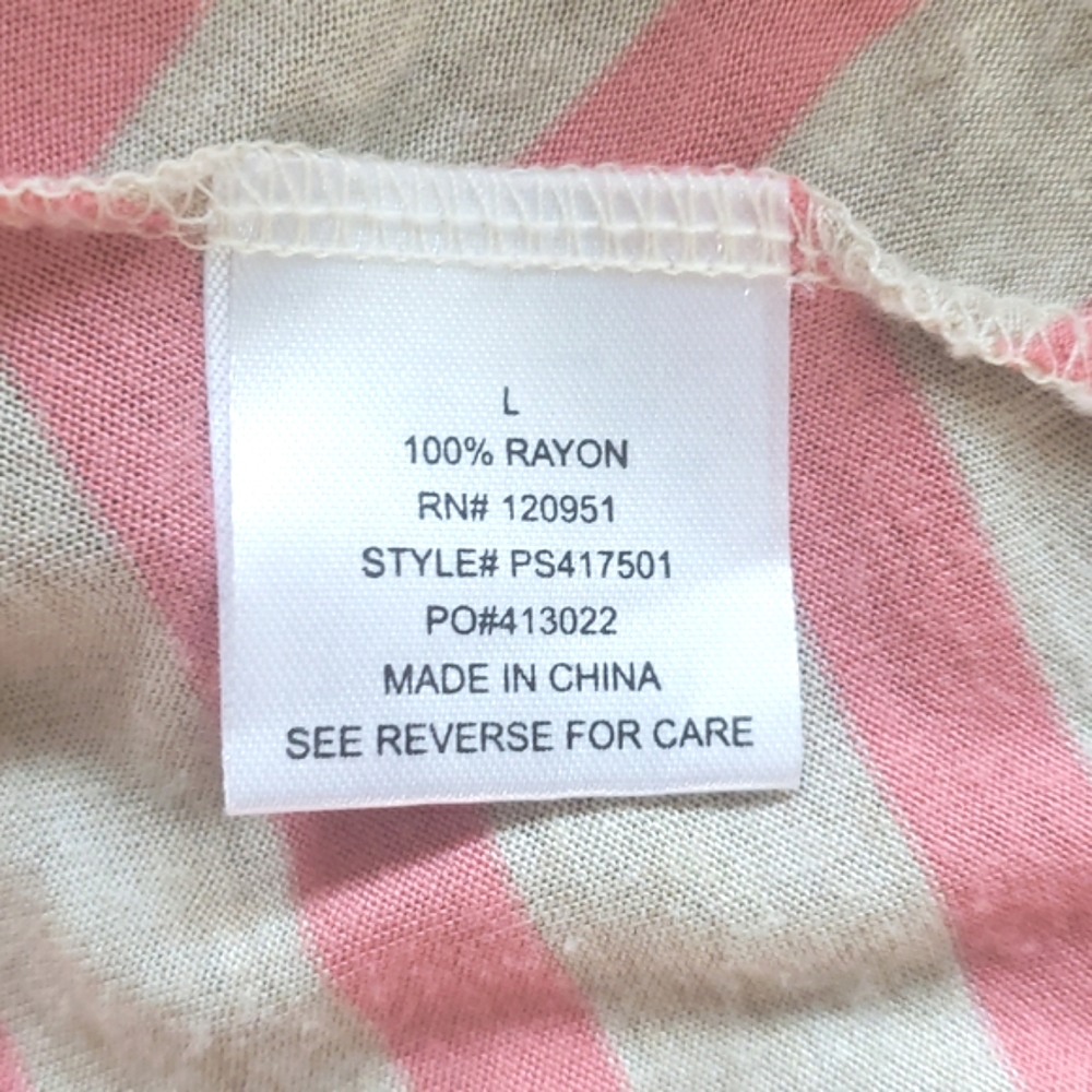 Pink Rose Striped Maxi - Picture 6 of 6